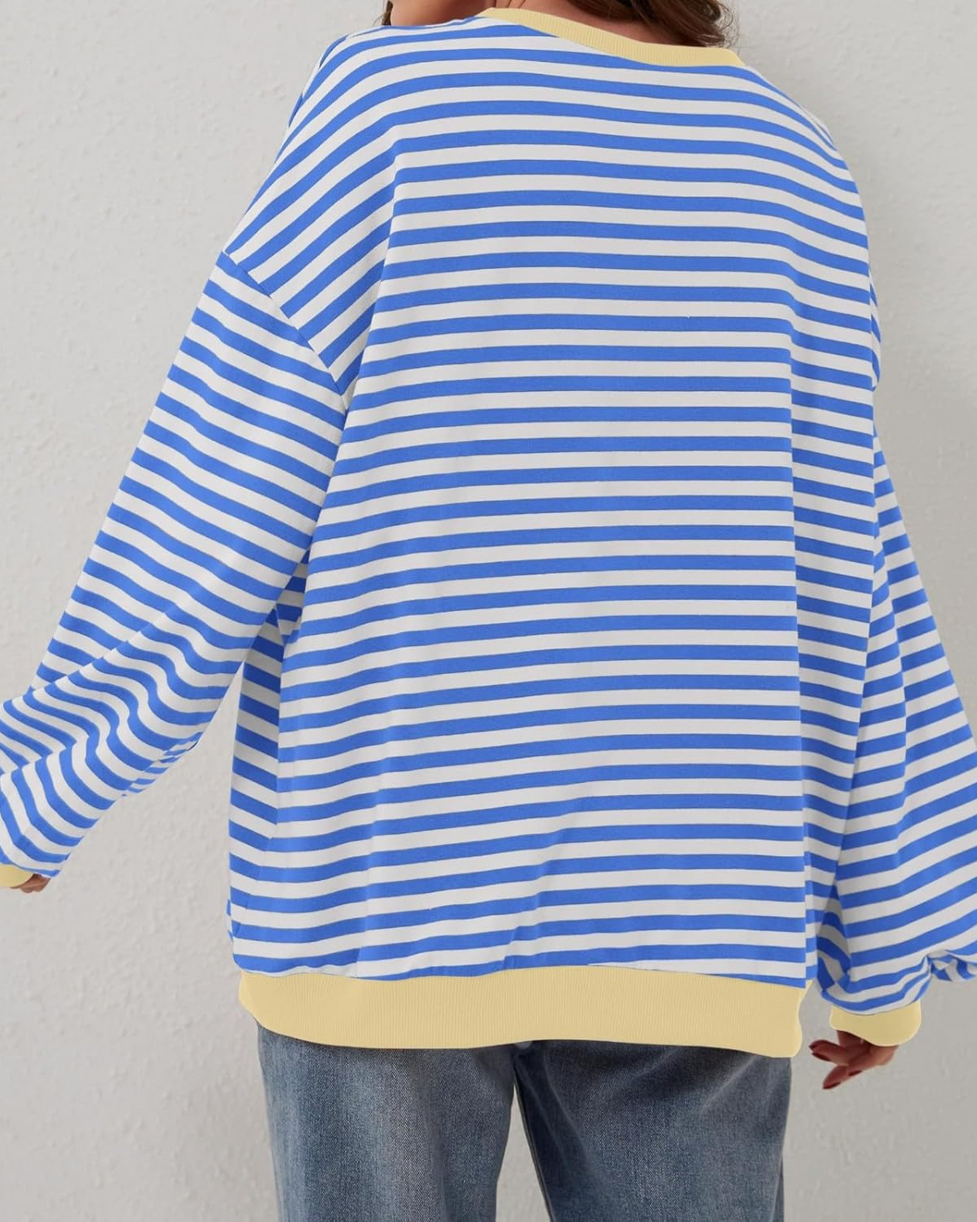 LUNA - OVERSIZED STRIPED LONG-SLEEVED SWEATER
