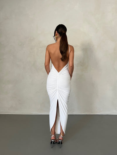 Lana Klänning med U-formad Rygg