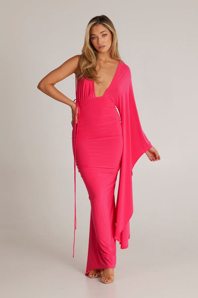 Wissa Enkelarmad Klänning med Långa Ärmar