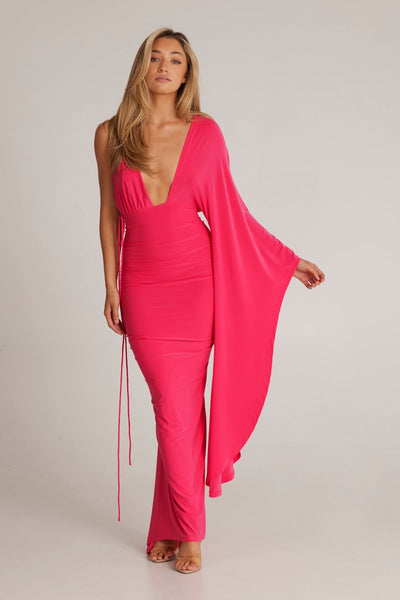 Wissa Enkelarmad Klänning med Långa Ärmar