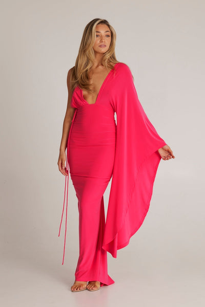 Wissa Enkelarmad Klänning med Långa Ärmar