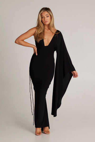 Wissa Enkelarmad Klänning med Långa Ärmar