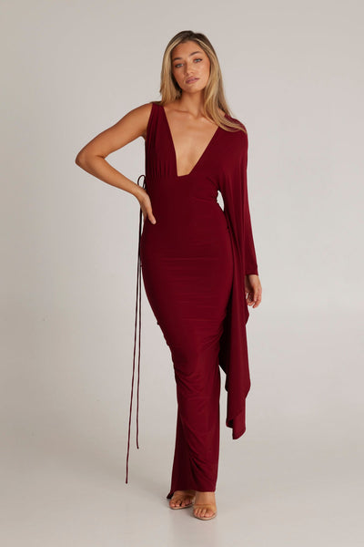 Wissa Enkelarmad Klänning med Långa Ärmar