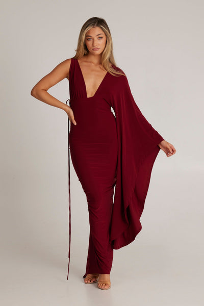 Wissa Enkelarmad Klänning med Långa Ärmar