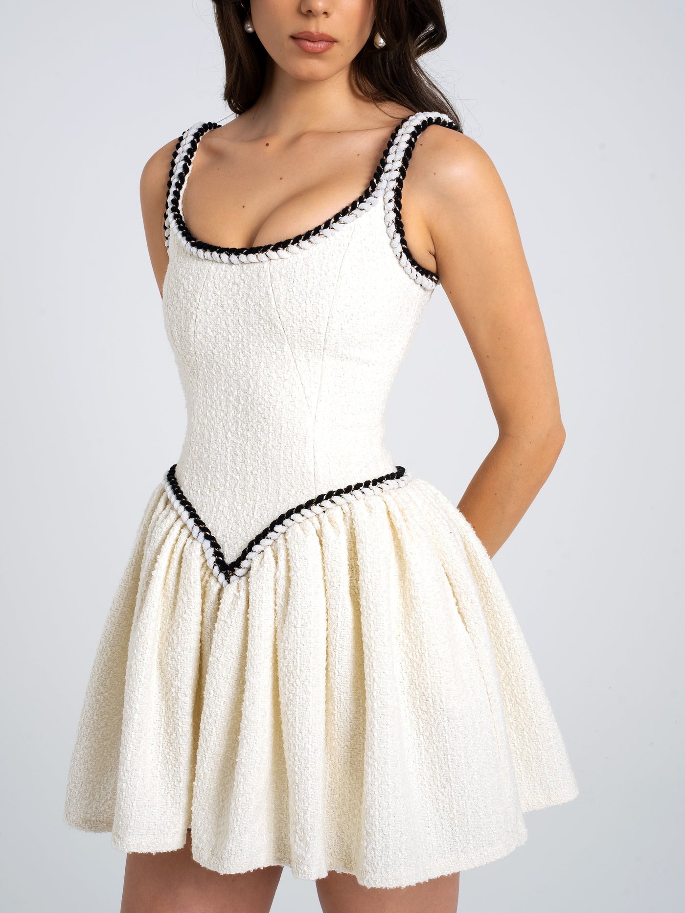 Coco Vit Kort Klänning