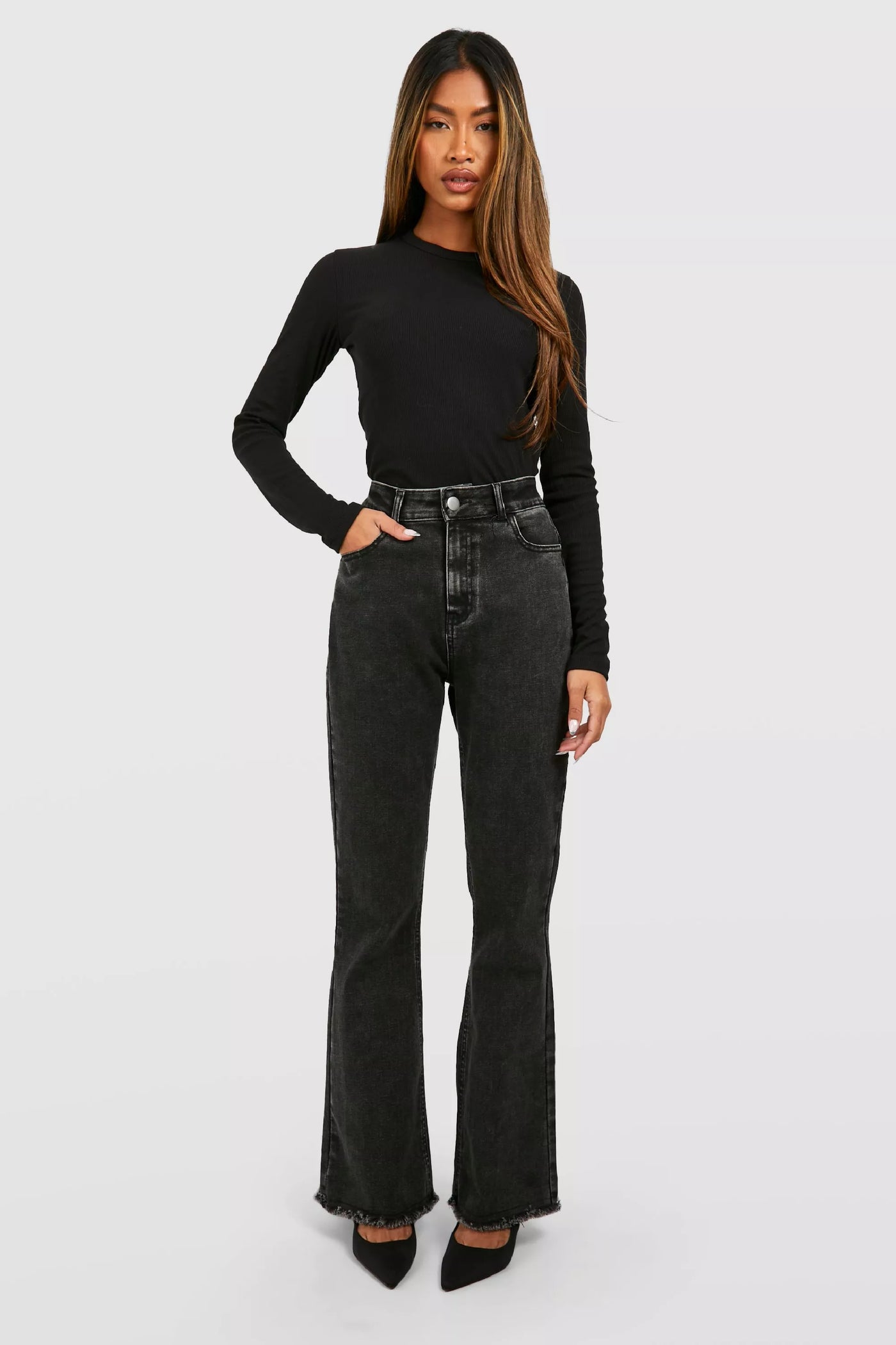 Black Lianne Denim Pants