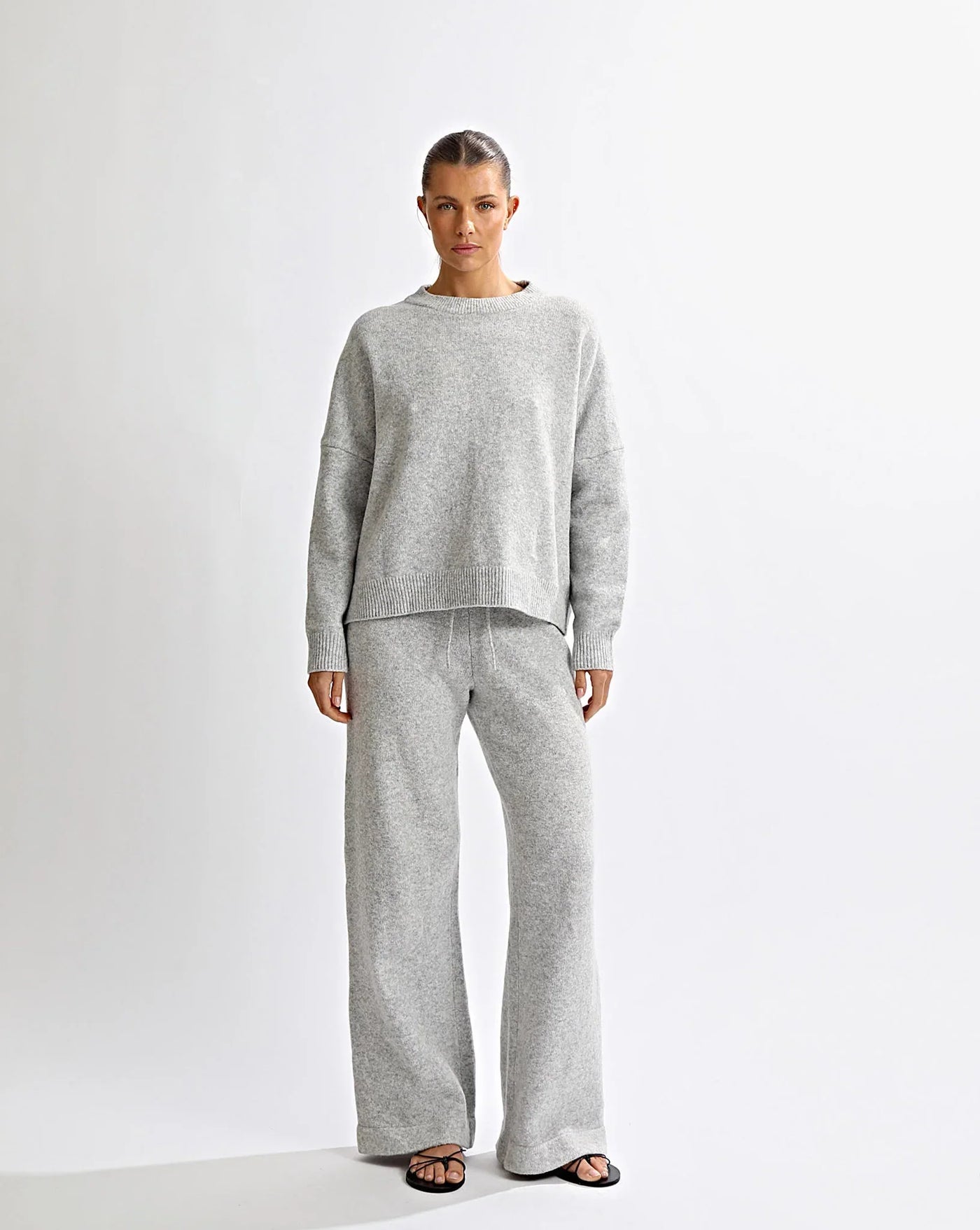 Utan Rygg Stickad Set