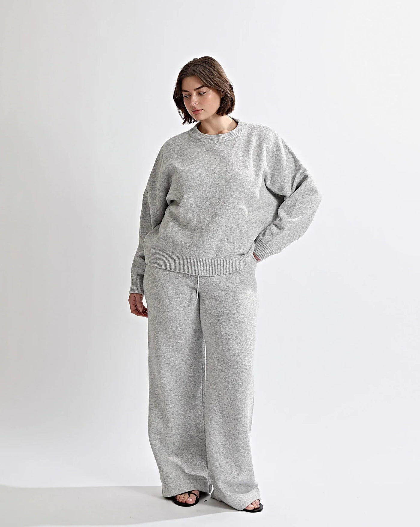 Utan Rygg Stickad Set