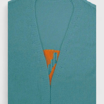 Yosha - Knitted Patchwork Cardigan