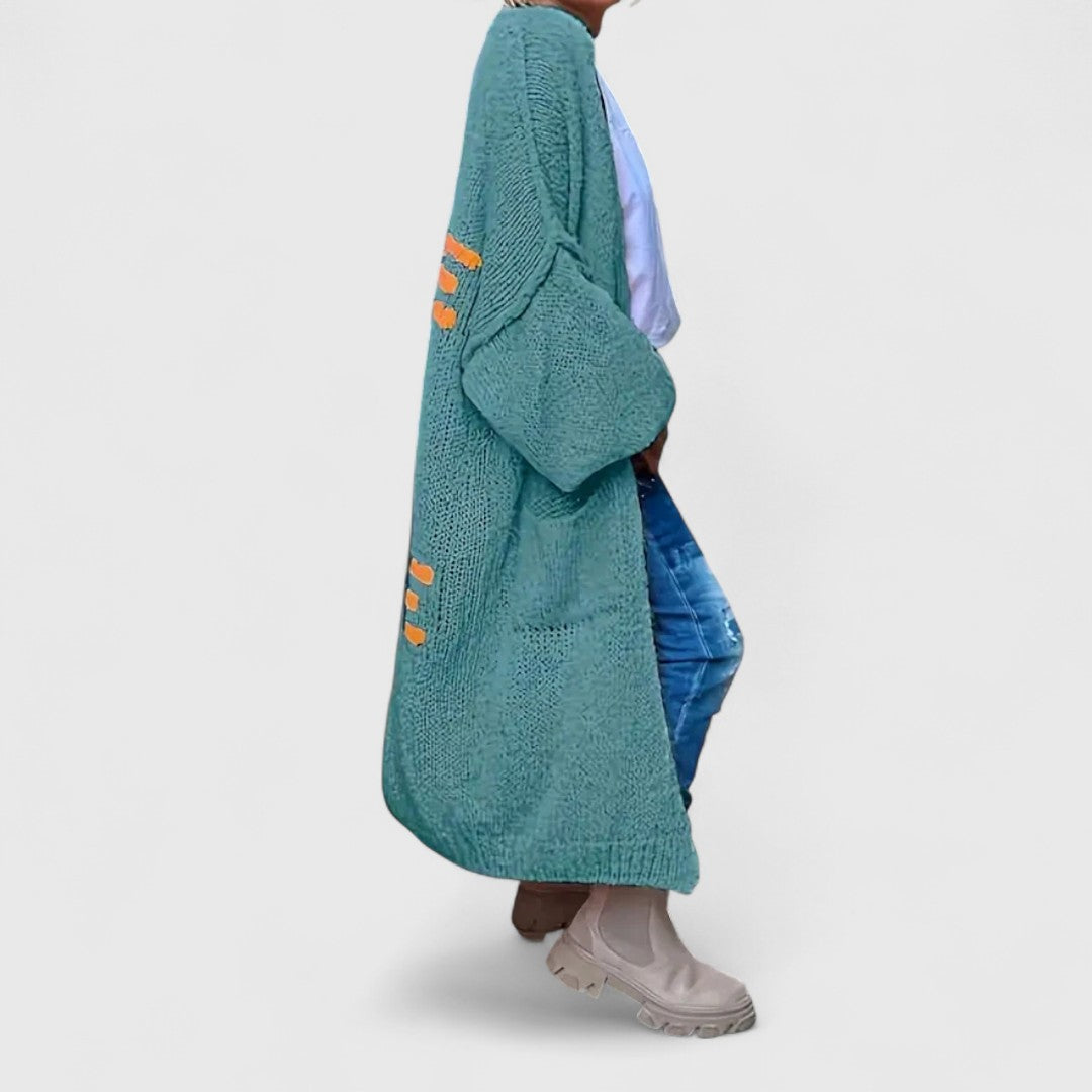 Yosha - Knitted Patchwork Cardigan