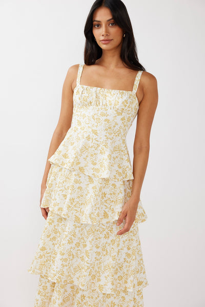 Mathilda Floral Midi Dress