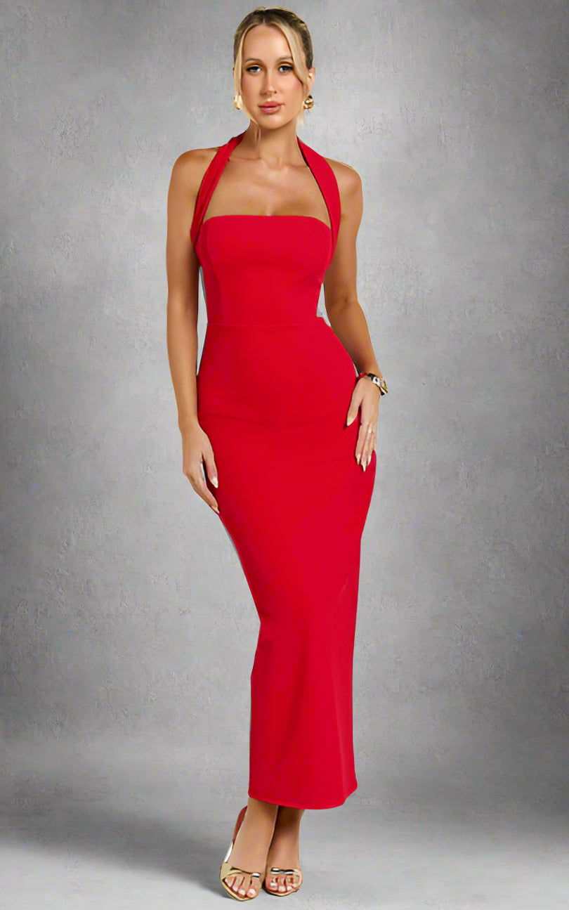 Thea | Halterneck Maxi Dress