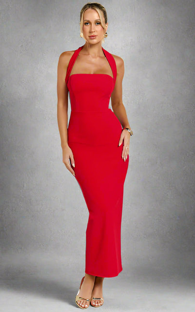 Thea | Halterneck Maxi Dress