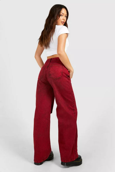 Rosie Red Denim Jeans