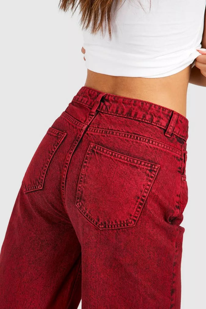 Rosie Red Denim Jeans