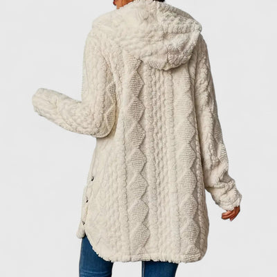 Krisha - Cozy Hooded Plush Cardigan