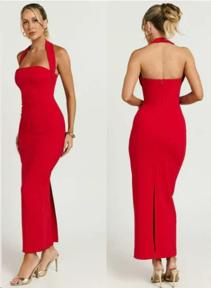 Thea | Halterneck Maxi Dress