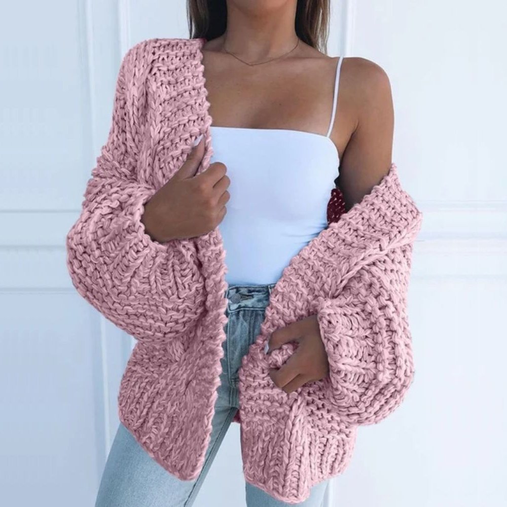 Eleanor - Cozy Chunky Knit Relaxed Cardigan