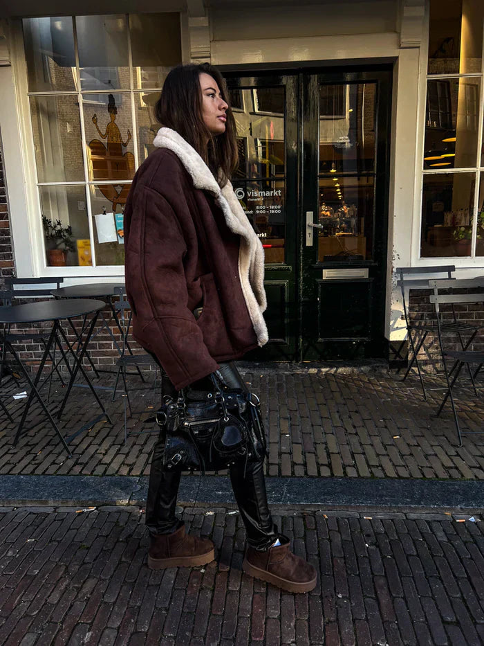 Beige Varm Ankelstövel