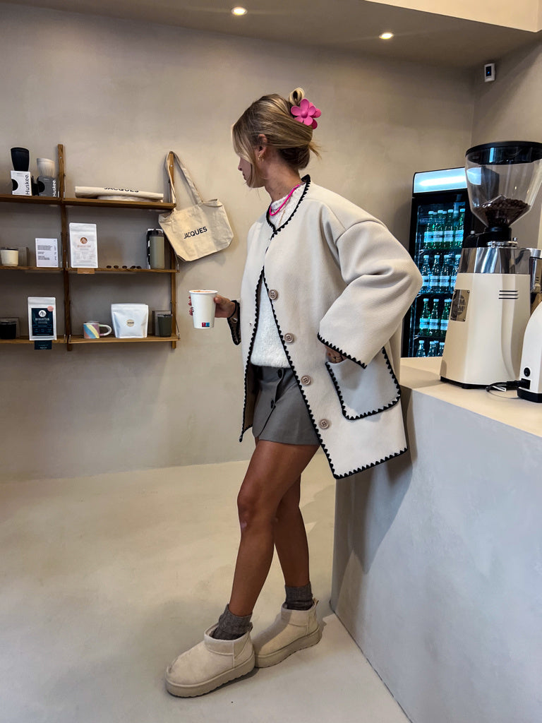 Beige Varm Ankelstövel