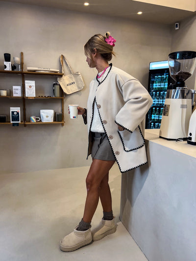 Beige Varm Ankelstövel