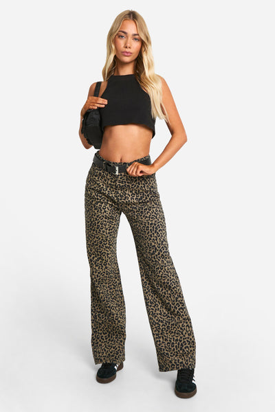 Leopard Print Catrina Jeans
