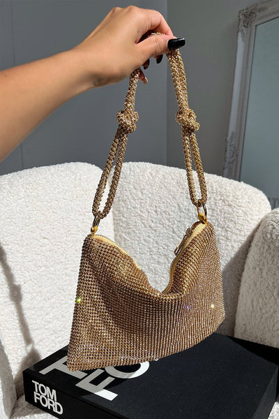 Talia Gold Diamond Bag