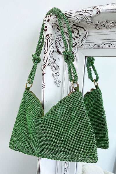 Talia Green Diamond Bag